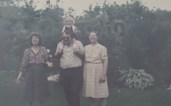 Me (Sam) with Mum Julie, Dad Trevor and Grandma Mary