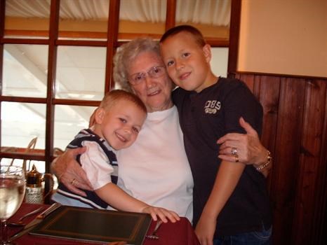 Nana and her Great-Grandsons