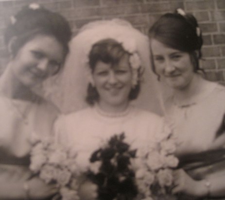 3 little maids from The Halifax, Brenda, Pearl, Kath 1971