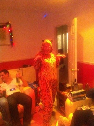 Crazy mum in her tiger onesy .....xx