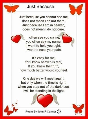 See this and thought of you mum Xx I miss you every day Xx  Xx 