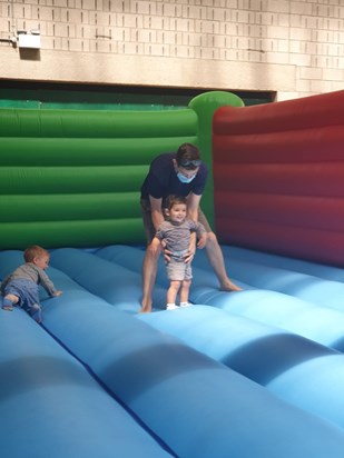 Bouncing with Indy in Tooting 