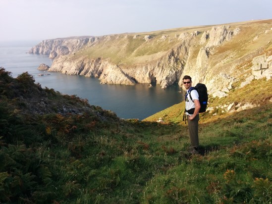 Paul on Lundy island, one of our favourite club jaunts