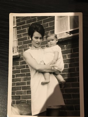 mum in her younger days with me 