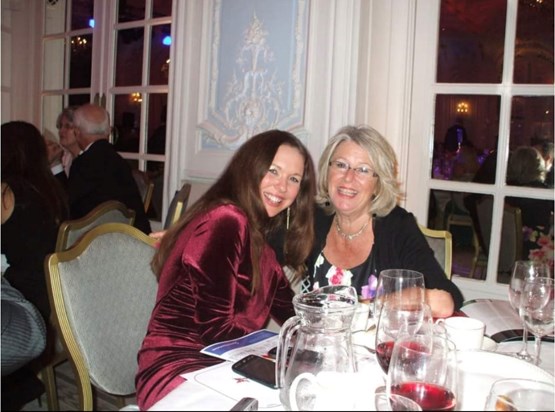 My dear cousin Lisa and mum Judy bird at the Savoy in London with Katherine Bird Lovely memories. 