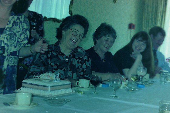 Lisa at her Nan's 70th birthday 