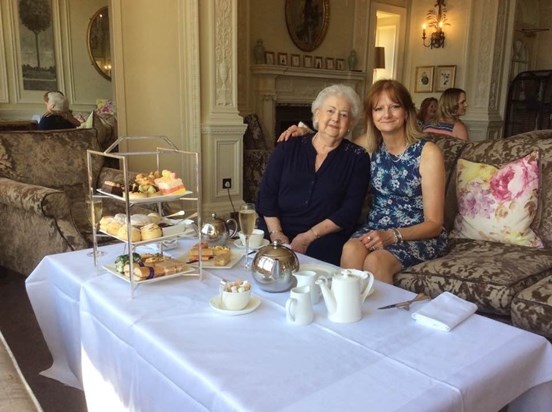 Afternoon tea with my lovely Mum, so many happy memories. Love you so much Mum xx