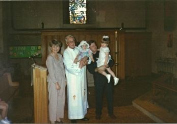 Mum, Me, Dad & Toni on Toni's & my christening - 1991...x