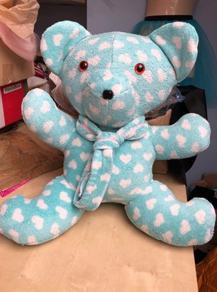 Had a memory bear made for mum and dad out of Kays dressing gown?