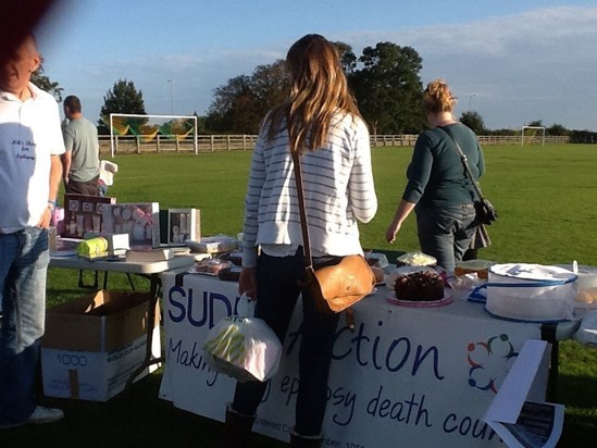 Zumbathon cake/raffle stall