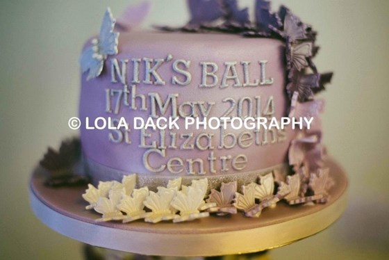 Cake made especially for your first charity ball