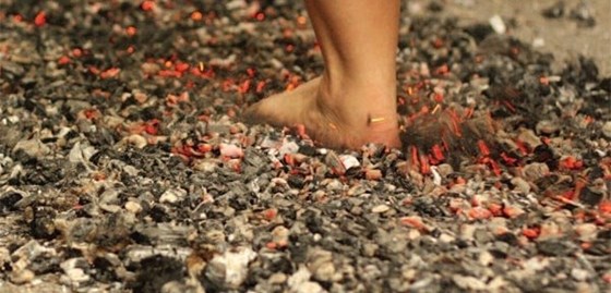 Firewalking in memory of you. X