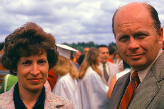 Dad & Mom at Bill's high school graduation 1974