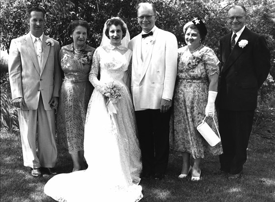 Ed & Elaine marry - June 12, 1954
