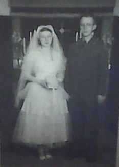 mom and my dad on their wedding day 