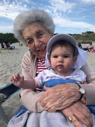 Nana & Adelina - July 19, West Witterings beach