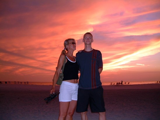 Mum and Sam - Florida Sunset