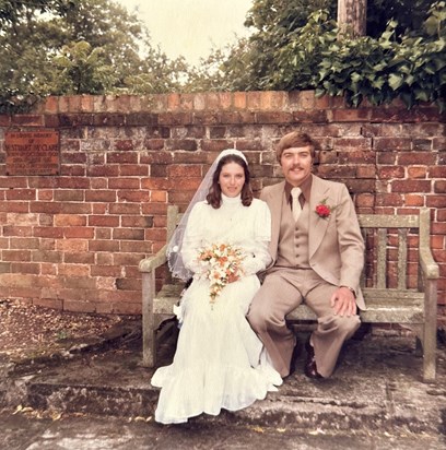 Tony & Jan Wedding day in 1978 