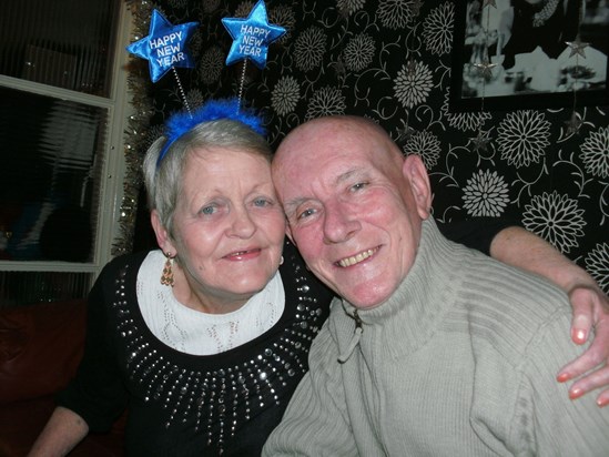 My mum and dad. New years eve 2010