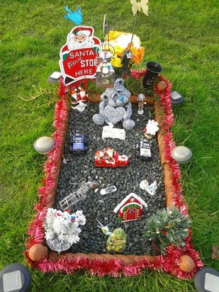 Your grave at Christmas 2012 xx