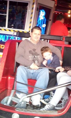 Zak and Daddy at the Fair