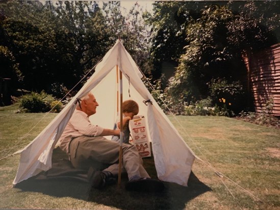 Grandad playing games with Nick