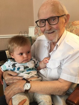 Great Grandad with Teddy