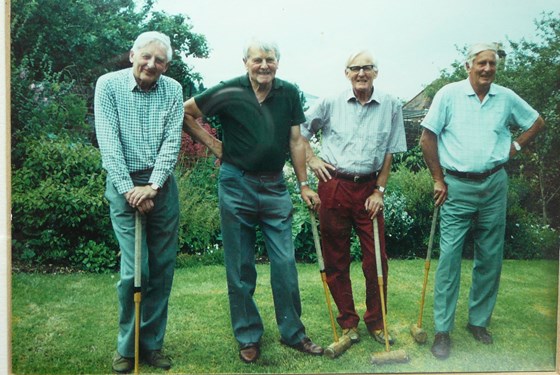 a man's game: from left: John, Peter, Stephen & Martin Graham