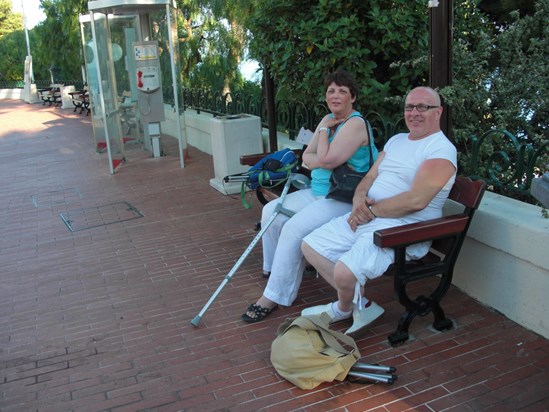 A photo taken on one of our trips to the Monaco Grand Prix. What fun we had . Neil hope you are enjoying all the fun and antics of F! up there . Love Penny and Doug