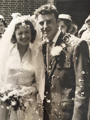 Wedding day 1957...
