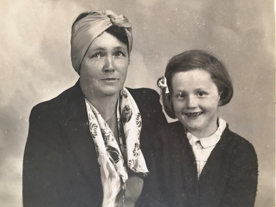 With her Mum Rose early '40's