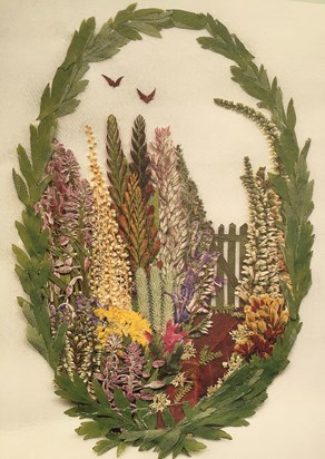 Pressed flowers by Dulcie Warwicker of Shipley Crafts