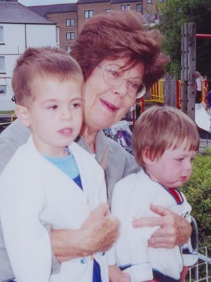 Many years ago! Proud  grandmother