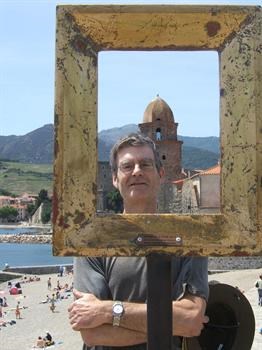 Andy in Collioure with Tom & Sally 2007