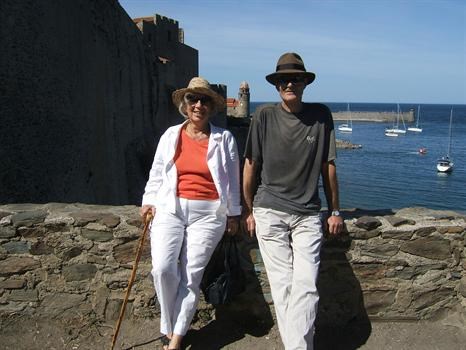 Andy & Annie with Sally & Tom in Collioure 2007