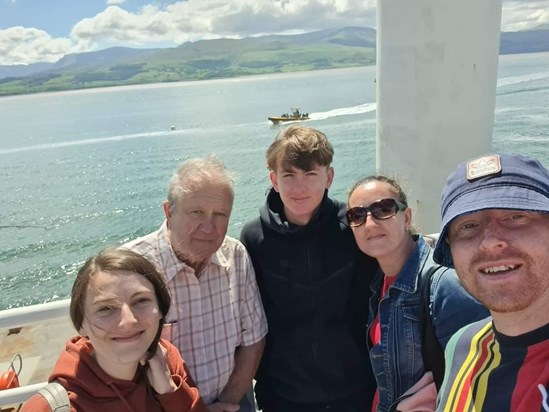 John and family during a trip to Anglesey