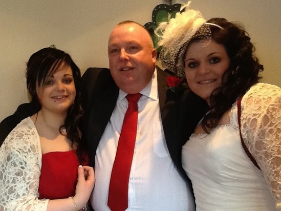 Chris with his girls, who meant the world to him xxxx