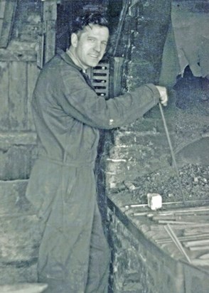Dad at the forge