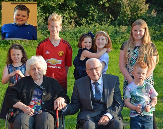 Dad & Mum with their Great Grandchildren