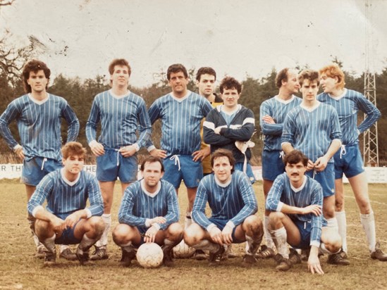 Baz playing for Heronwood Old Boys in 1986 with Jamie Horton and John French (Frenchie) and John Wilkinson (Wilkie). They came 4th in the league in this year 