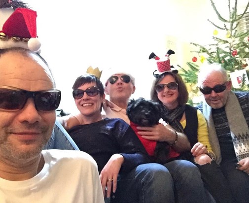 Baz enjoying Christmas with his closest family 