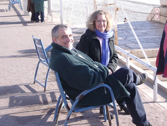 Dave and Angela on Nice, March 2003