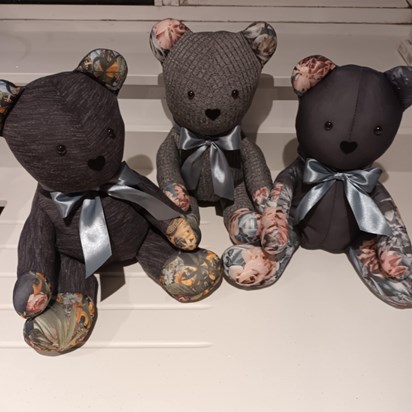 Teddies made from your clothes