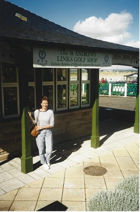 Elaine, St Andrews golf course 1999