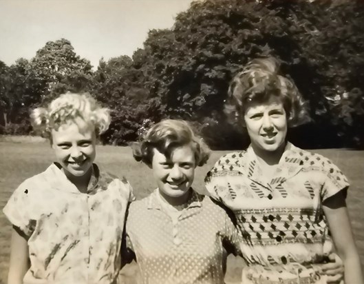 Maureen, Wendy & Ann in our schooldays  c1956? 
