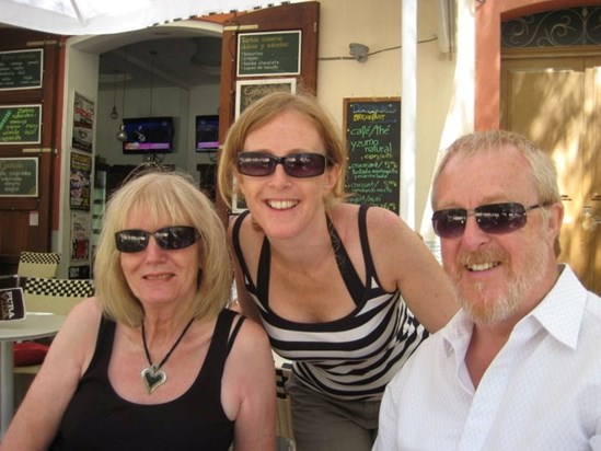 With Mum and Dad in Ibiza