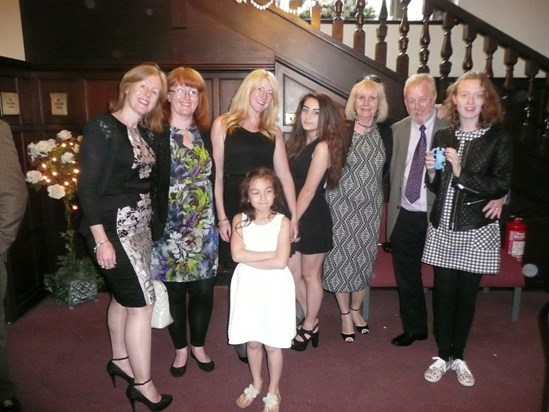 Family at Stuart and Yasmeens wedding in 2014