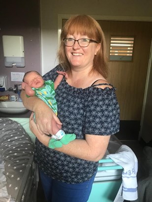 Mandy with her grandson, Dylan.