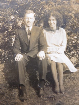John's parents in their younger days