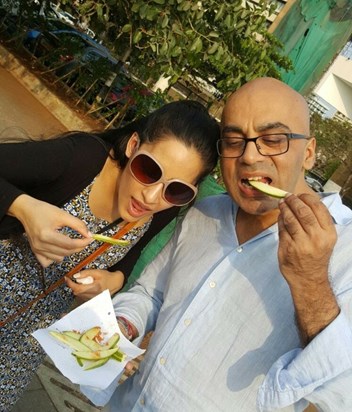 Lena and Amit in India